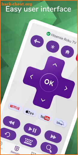 Hisense Remote Control - Roku TV screenshot