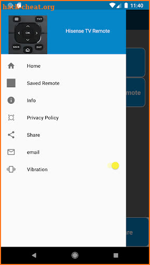 HiSense TV Remote Control screenshot