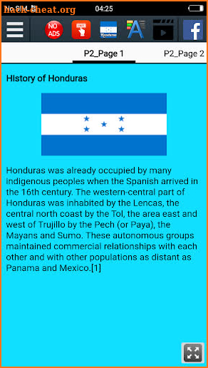 History of Honduras screenshot