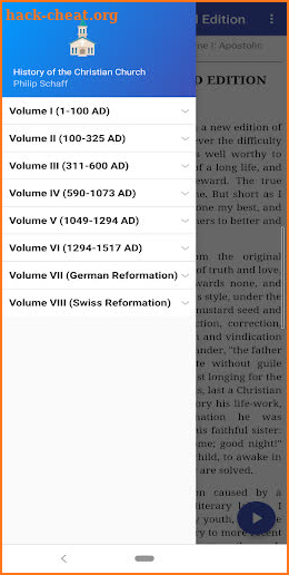 History of the Christian Church (Philip Schaff) screenshot
