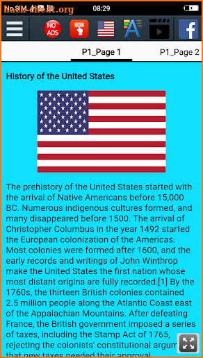 History of the United States of America screenshot