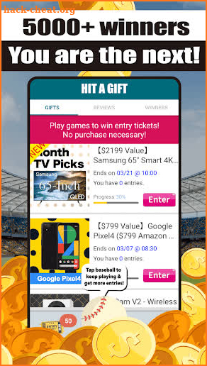 Hit A Gift - Play baseball for free giveaways screenshot