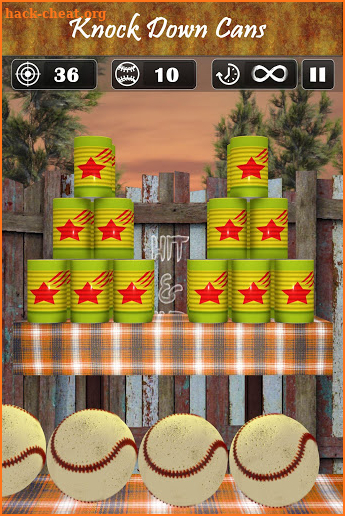 Hit & Knock Down Tin Cans - Ball Shooting Games screenshot