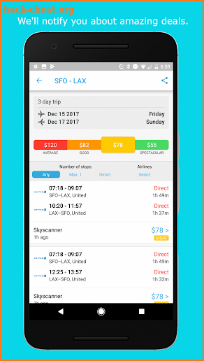 Hitlist- Find Cheap Flights & Airline Ticket Deals screenshot