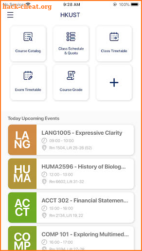 HKUST Student screenshot