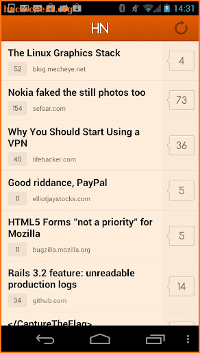 HN - Hacker News Reader screenshot