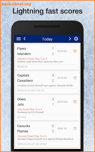 Hockey NHL Live Scores, Stats, & Schedules 2017/18 screenshot