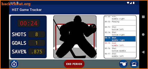 Hockey Shot Tracker screenshot