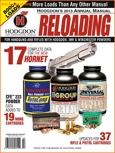 Hodgdon Reloading Manual screenshot