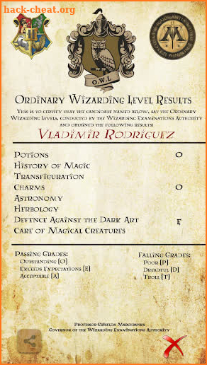 Hogwarts OWL Exams screenshot