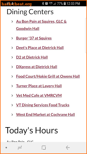 Hokie Dining screenshot