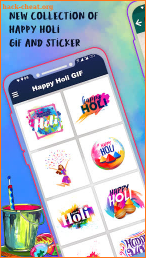 Holi GIF : Holi Stickers For Whatsapp screenshot