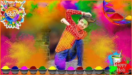 Holi Photo Editor 2021 screenshot