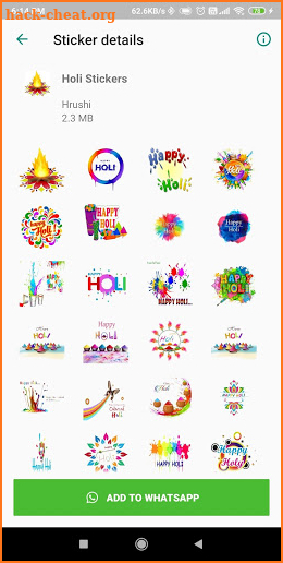 Holi Sticker screenshot