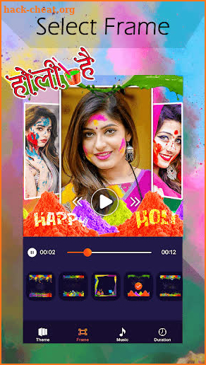 Holi Video Maker with Music - Happy Holi screenshot