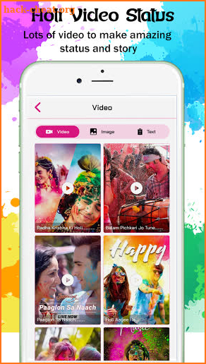 Holi Video Status & Video Maker 2021 screenshot