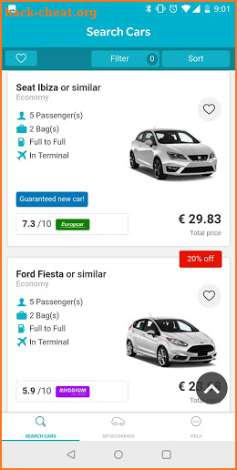 Holiday Autos - Car Hire App screenshot