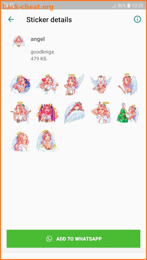 Holiday stickers WAStickerApps screenshot