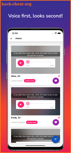 Holler Date: Meet Singles With Voice Dating screenshot