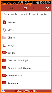 Holman KJV Study Bible screenshot