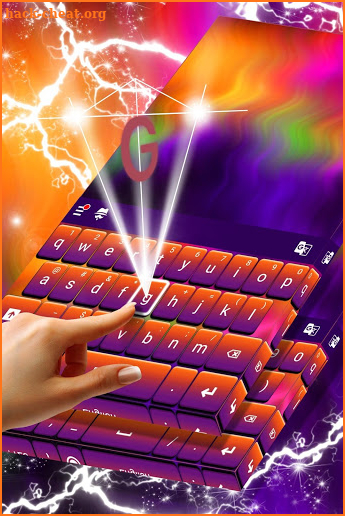 Holographic Keyboard Theme screenshot