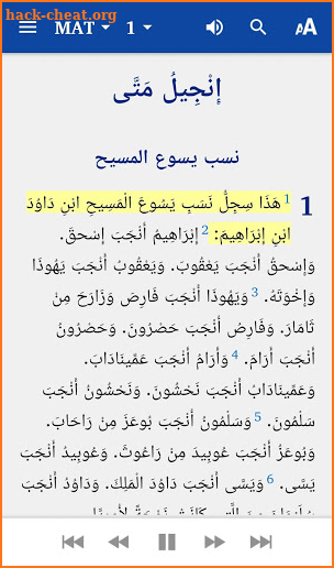 Holy Bible, New Arabic Version (Ketab El Hayat) screenshot