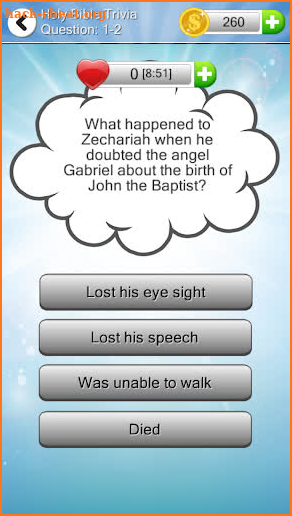 Holy Bible Trivia screenshot