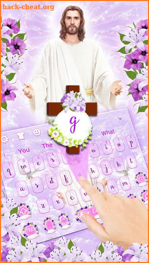 Holy Bible Verses Jesus Keyboard Theme screenshot