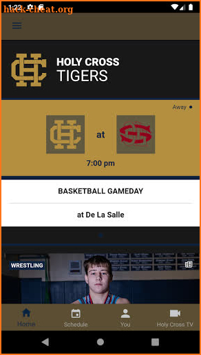 Holy Cross School Athletics screenshot