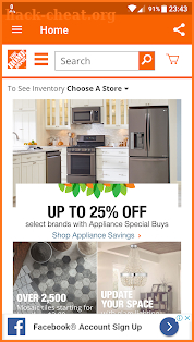 Home Depot app classifieds screenshot