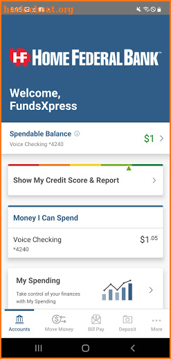 Home Federal Bank TN Mobile screenshot