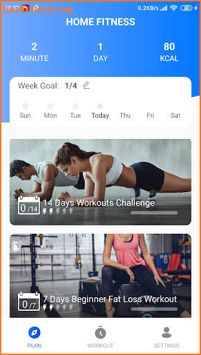 Home Fitness - Daily Workout screenshot