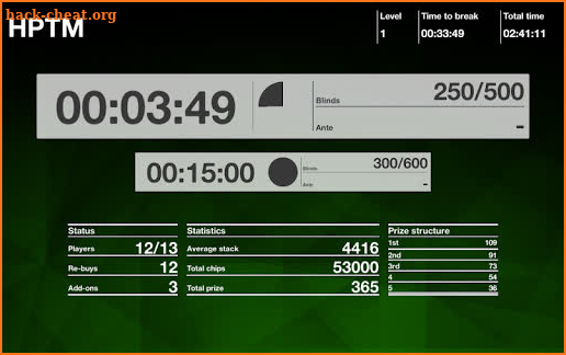 Home Poker Tournament Player screenshot