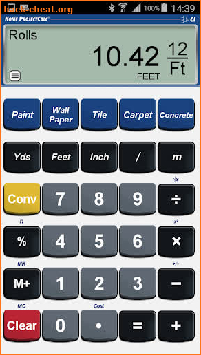 Home ProjectCalc screenshot