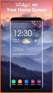 Home screen clock and weather,world weather radar screenshot