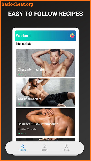 Home workout screenshot