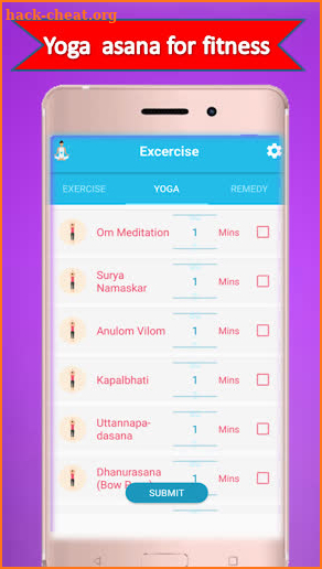 home workout exercise and yoga screenshot