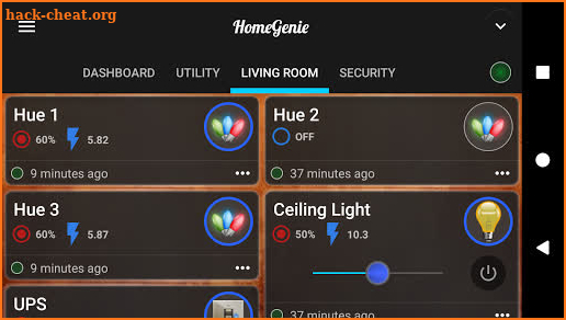 HomeGenie Plus screenshot