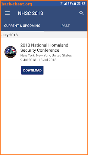 Homeland Security Conference screenshot