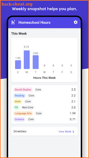 Homeschool Hours screenshot