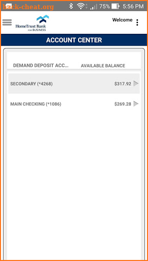 HomeTrust Business Mobile screenshot