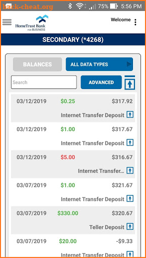 HomeTrust Business Mobile screenshot