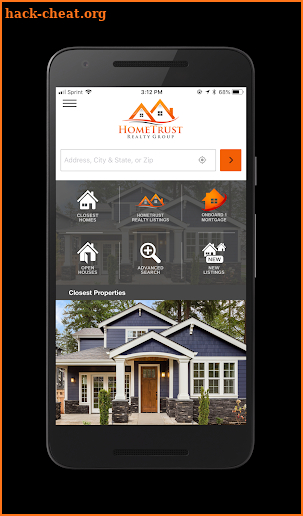 HomeTrust Realty Group Homes screenshot