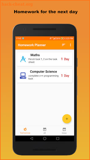 Homework Planner screenshot