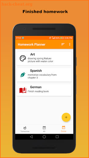 Homework Planner screenshot