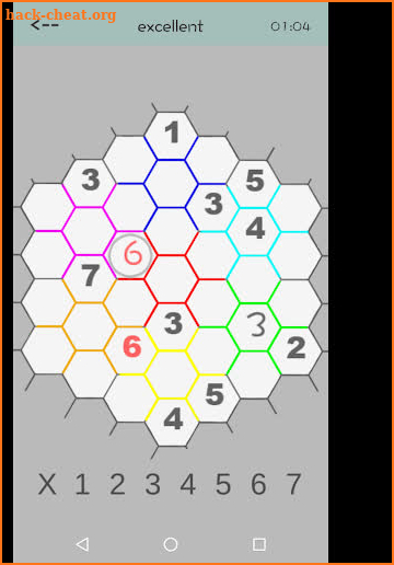 Honeycomb Sudoku screenshot