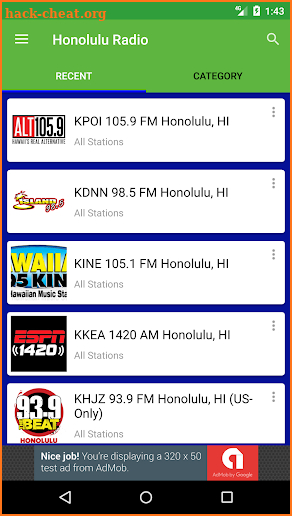 Honolulu Radio Stations screenshot