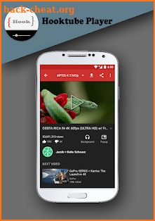 HookTube - video player screenshot