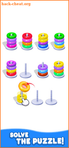 Hoop Sort Puzzle: Color Games screenshot