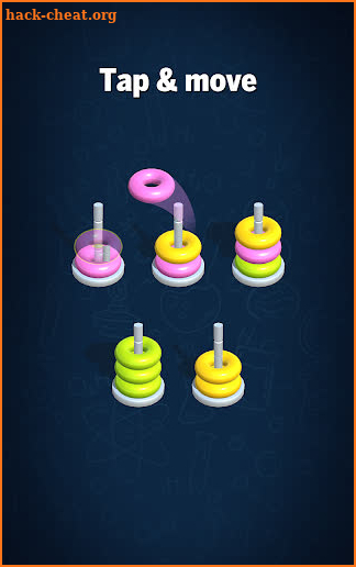 Hoop Sort Puzzle: Color Ring Stack Sorting Game screenshot